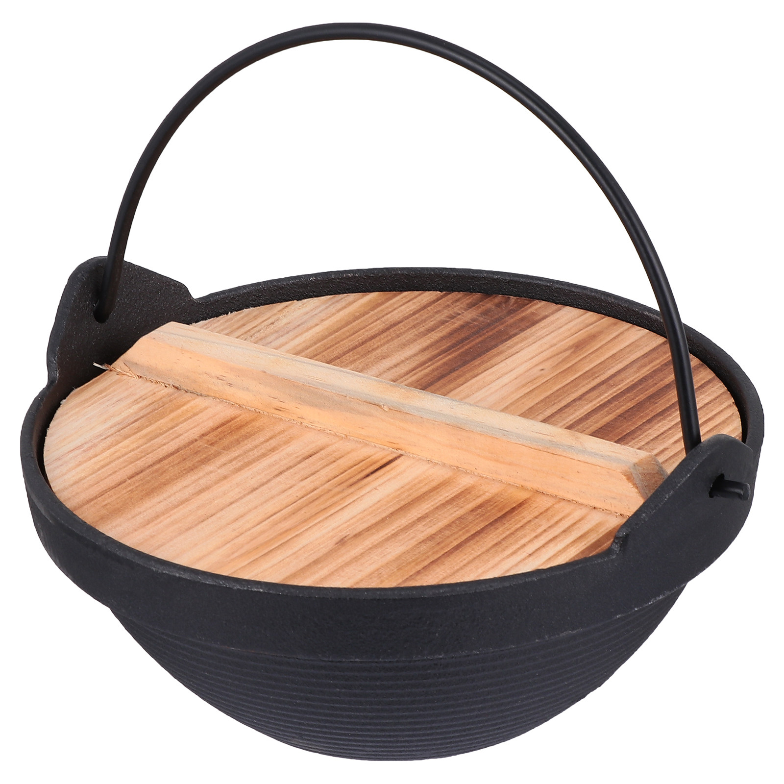 Camping Hiking Cooking - 1 Set Outdoor-Einzelkochtopf aus Gusseisen, Wander-