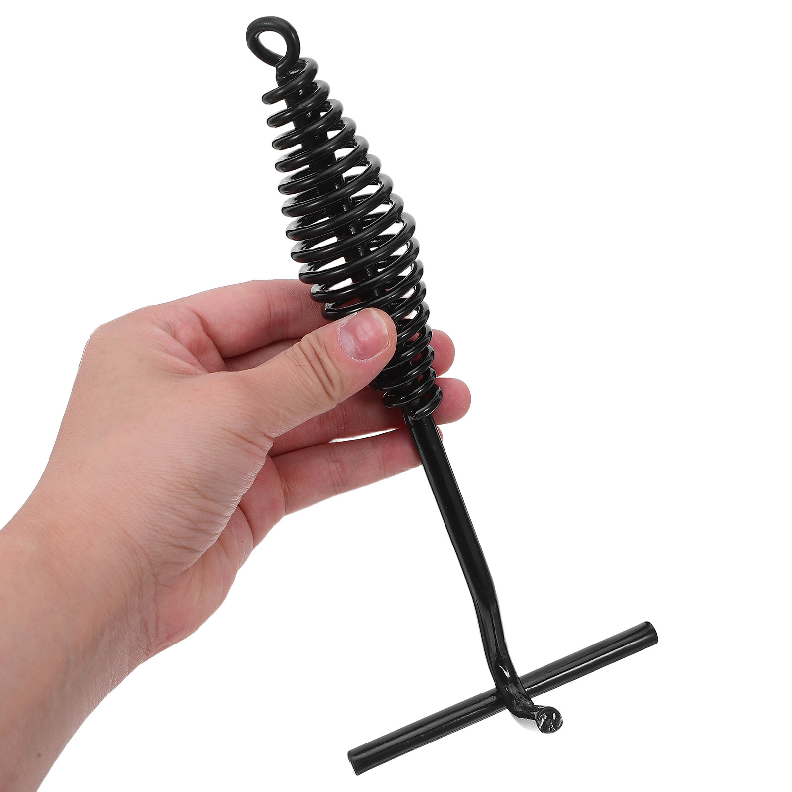 Camp Dutch Oven Cast - Dutch-Oven-Deckelheber, schwarzer Spiralgriff aus Gusseisen, Topfdeckelgreifer