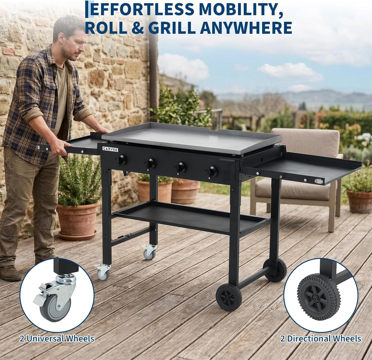 Tacleekii 36-Zoll-Flachgrill,  – Camping Cooking Flat Top Bewertung und Preis