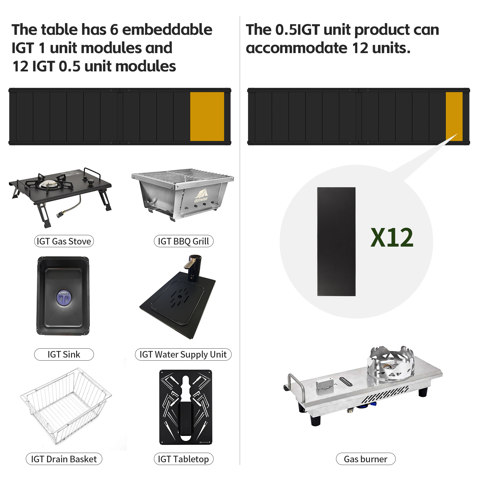 DOTWISE Outdoor Camping IGT Ti – Camping Cooking Table Bewertung und Preis