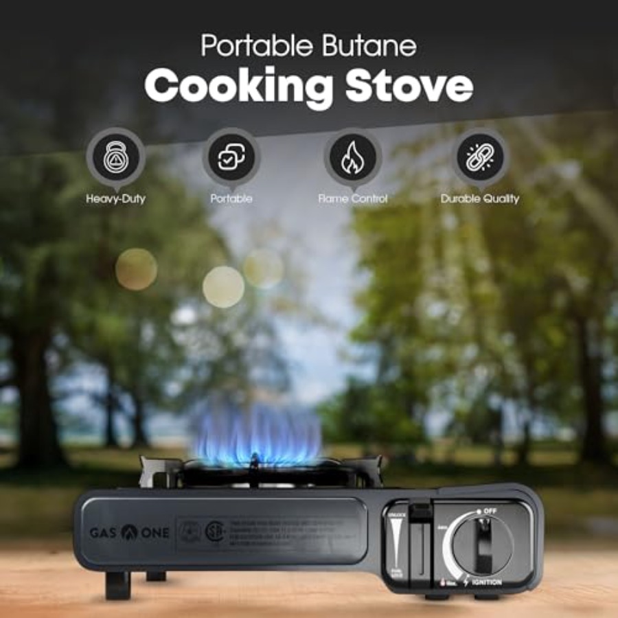 GasOne GS-1000G-KIT Butan-Gask – Camping Cooking Flat Top Bewertung und Preis