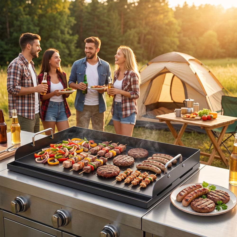 Dicke Gusseisen-Backpfanne, vo – Camping Cooking Flat Top Bewertung und Preis