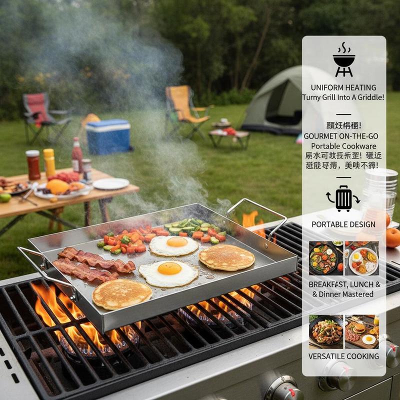 Rechteckige Flachplatte 17x13  – Camping Cooking Flat Top Bewertung und Preis