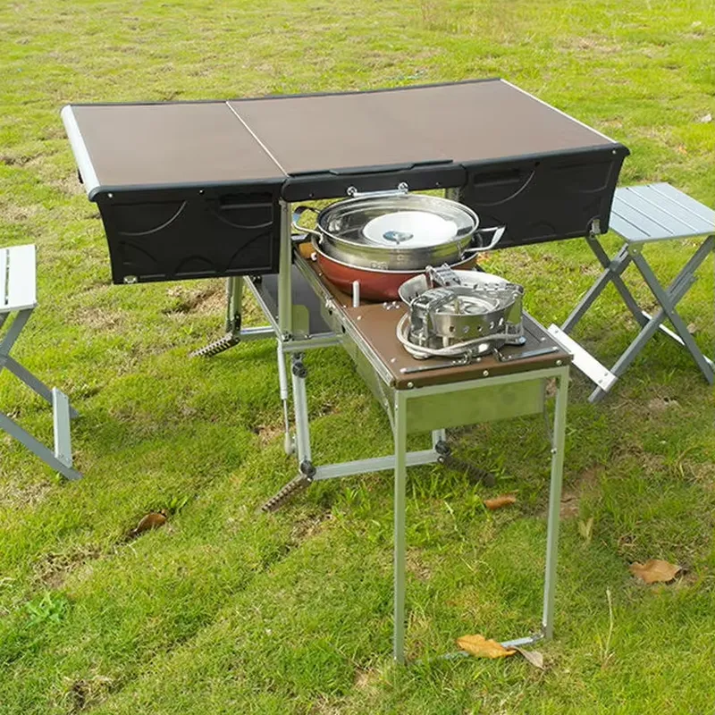 Tragbarer Outdoor-Klapp-Food-T – Camping Cooking Dining Set Bewertung und Preis