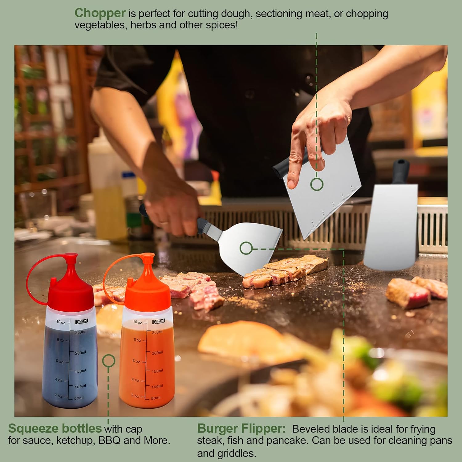 33-teiliges Grillzubehör-Set m – Camping Cooking Flat Top Bewertung und Preis