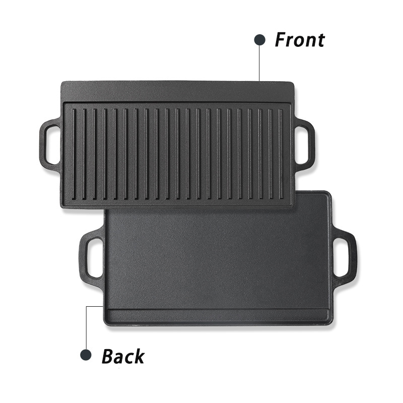 Doppelseitige Gusseisen-Grillp – Camping Cooking Flat Top Bewertung und Preis