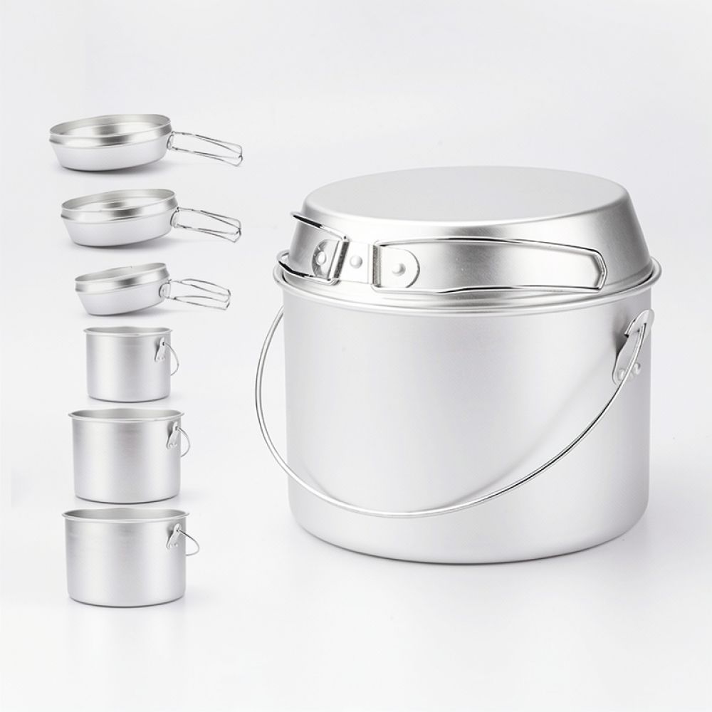 Outdoor-Kochgeschirr aus Alumi – Camping Cooking Dining Set Bewertung und Preis